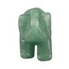 1.5inch Natural Stone Carved Elephant Crystal Figurine Home Decoration Furnishing Article (#07)