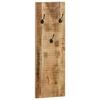 VidaXL Porte-manteau mural 2 pcs Bois de manguier massif 36x110x3 cm