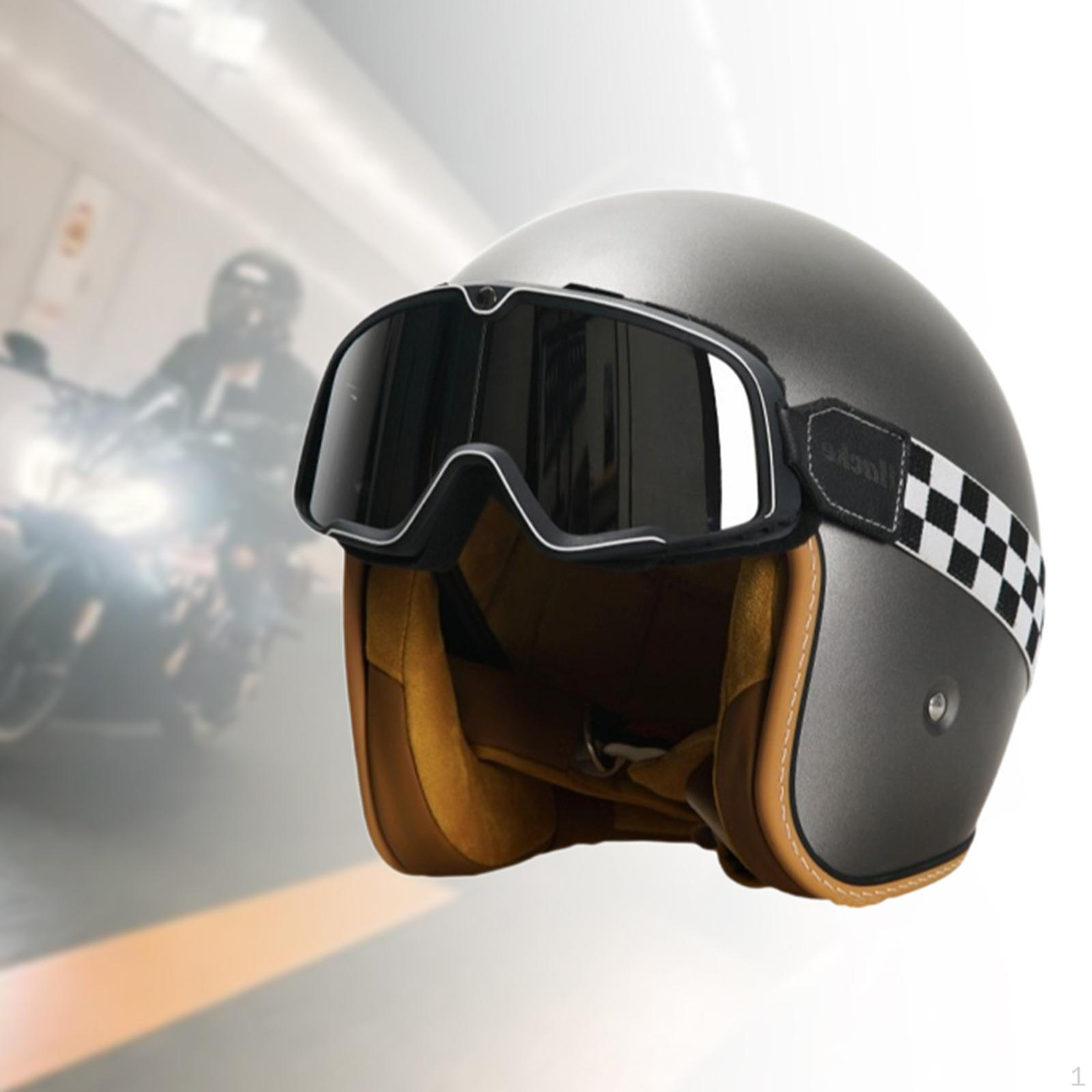 

Adult Motorcycle 3/4 Open Face Helmet Scooter Versatile for ATV Moped Professional 2XL