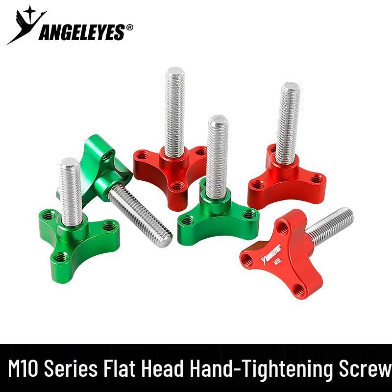 

M10 Flat Head Hand-Tightening Screw with 1/4 Expansion Interface - Various Lengths for Astronomical Photography Flat Head M10*50 Green