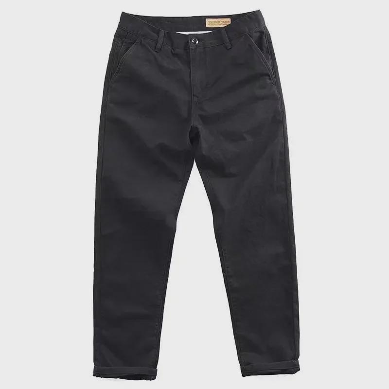 Men’s Retro Distressed Wash Casual Overalls with Drawstring Cuffs