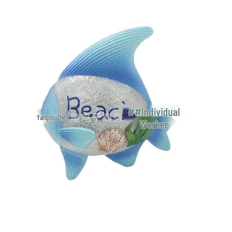 Simulated Ocean Fish Ornament for Home and Desk Decoration Blue Fish