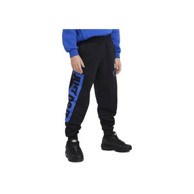 Kids Logo Letter Print Cuffed Knit Sports Pants Kids Bottoms Black DX5138-010