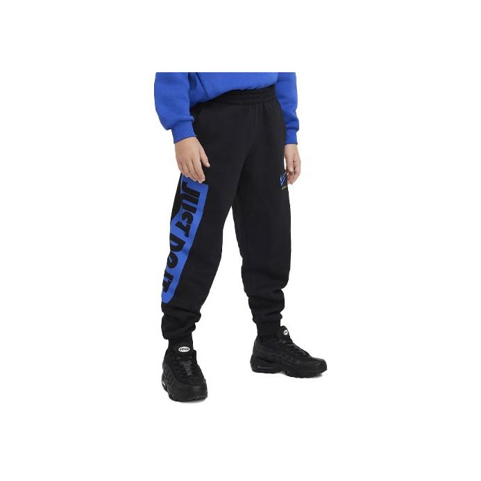 

Nike Kids Logo Letter Print Cuffed Knit Sports Pants Kids bottoms Black DX5138-010 XL