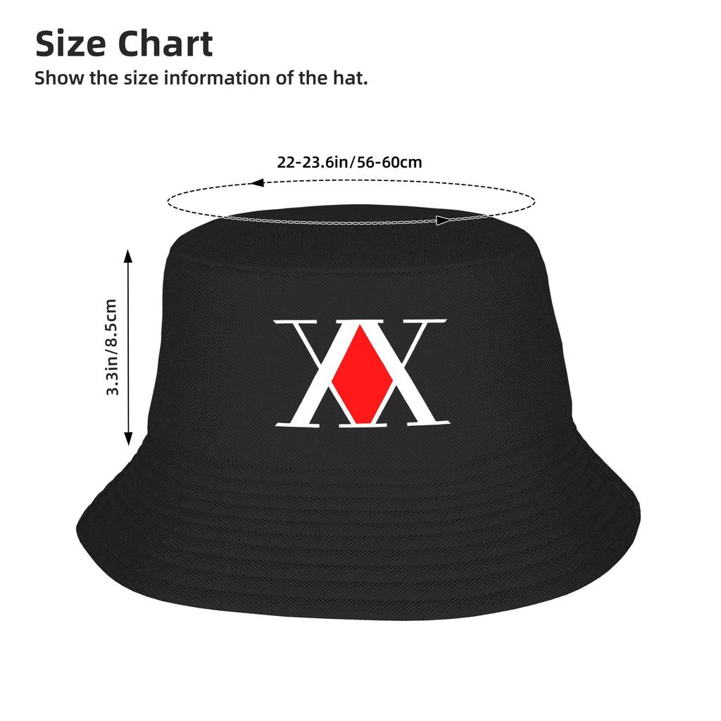 Hot Headwear Anime Hunter X Hunter Accessories Bucket Hats Street Women Hot Sun Hats Killua Zoldyck HxH Bob Packable Fishing Hat