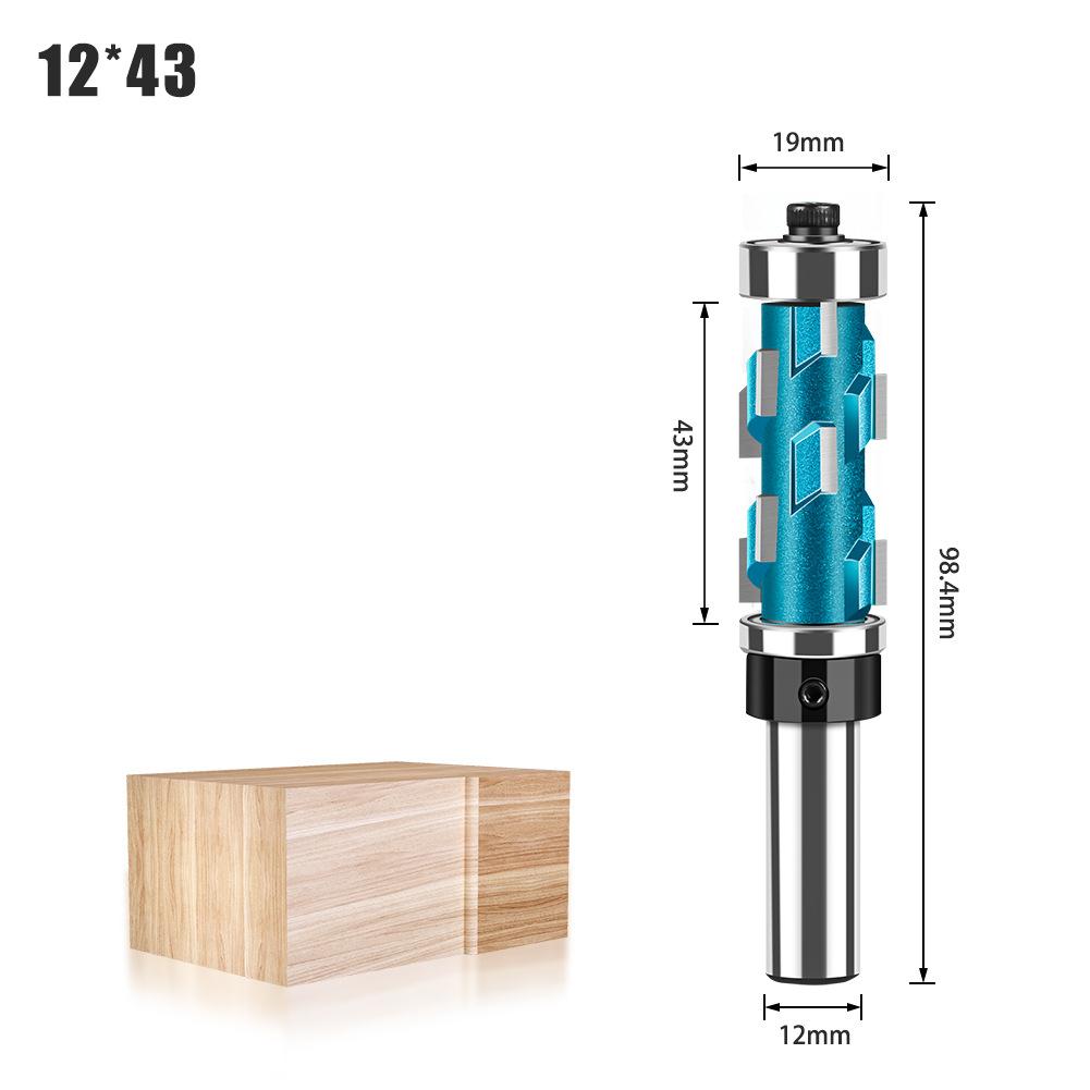 

Деревообработка Двойной подшипник Фрезерная спиральная фреза Фрезерная фреза Одноразовый подшипник Фрезерование Профилирование ЧПУ Инструмент для гравировки 12 handle spiral trimming knife 12X3/4X43