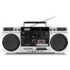 Ghetto Blaster - MEDION - Vintage - DAB+ - CD/Cassete/USB/MP3 - 2x10W RMS - Prata