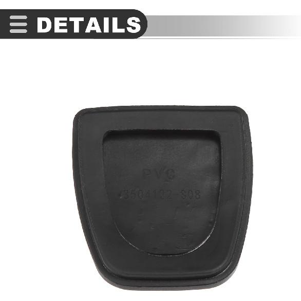 Motoforti Housse Antidérapante pour Pédale d'Embrayage et de Frein, Housse de Pédale de Voiture, Tapis de Pédale de Voiture, pour Toyota Camry 2002-2011, Caoutchouc, 31321-52010, Noir