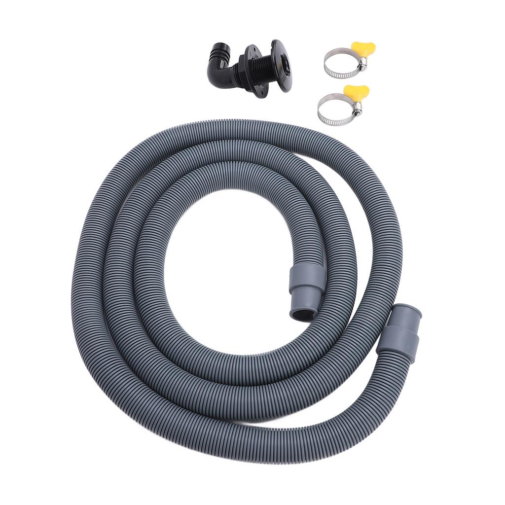 750GPH Bilge Pump Installation Kit High Pressure Resistant 0.75in Dia. 6.56ft Bilge Pump Hose with 90 Degree Fitting Check Valve