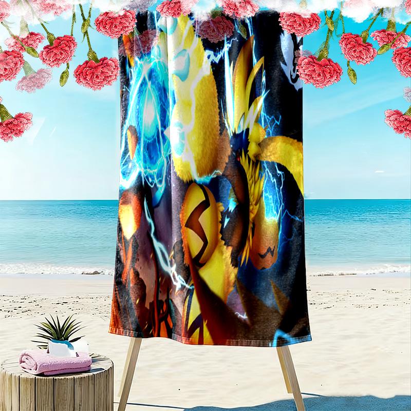 Fantasy Creature Sphere Beach Towel Portable for Travel Beach Towel for Vacation Photos Swim Quickdrying Swim Towel Seaside Beach Towel