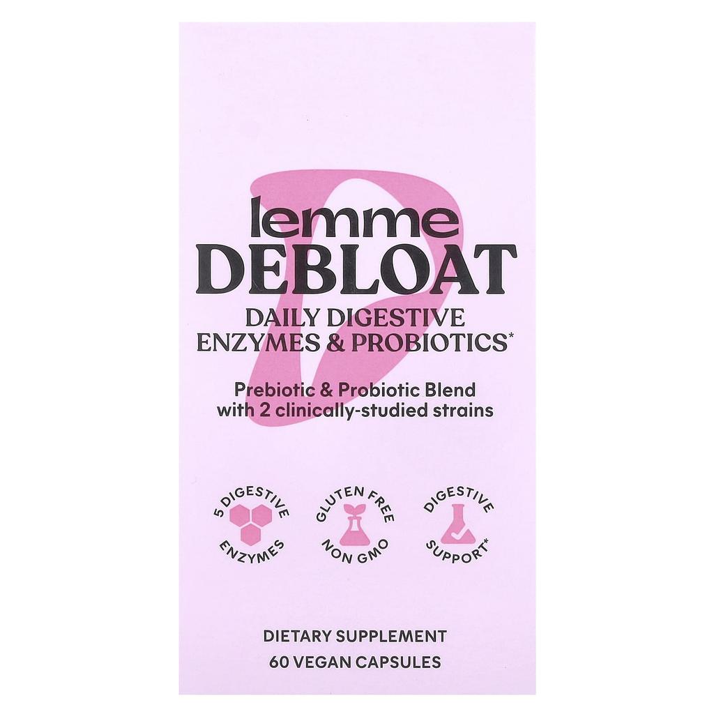Deboat, Daily Digestive Enzymes & Probiotics, 60 Veggie Caps