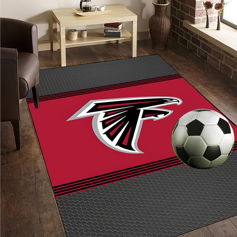Falcons Logo Rug Office Carpet Non-Slip Mat, Chair Rug Floor Covering for Gaming, Bedroom, Living Room , Home Decor Christmas Gift
