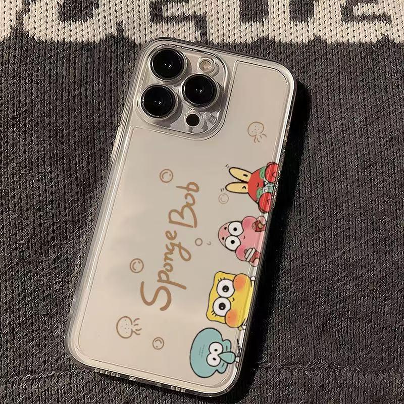 SpongeBob Drop-Proof iPhone 14 Pro Case - Cute & Full Coverage for Apple Phones