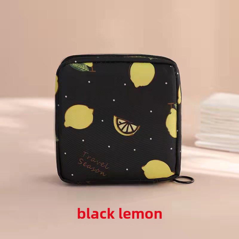 Girls' Cartoon Multifuntional Sanitary Napkin Storage Bag - Large Capacity, Portable, Student Use