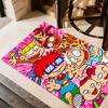 Rugrats Adventure Time Floor Mat Perfect for Kitchen Living Rooms Dormitory Bedrooms Antislip Carpet Decorate Offices Perfect Gift for Friends & Famil