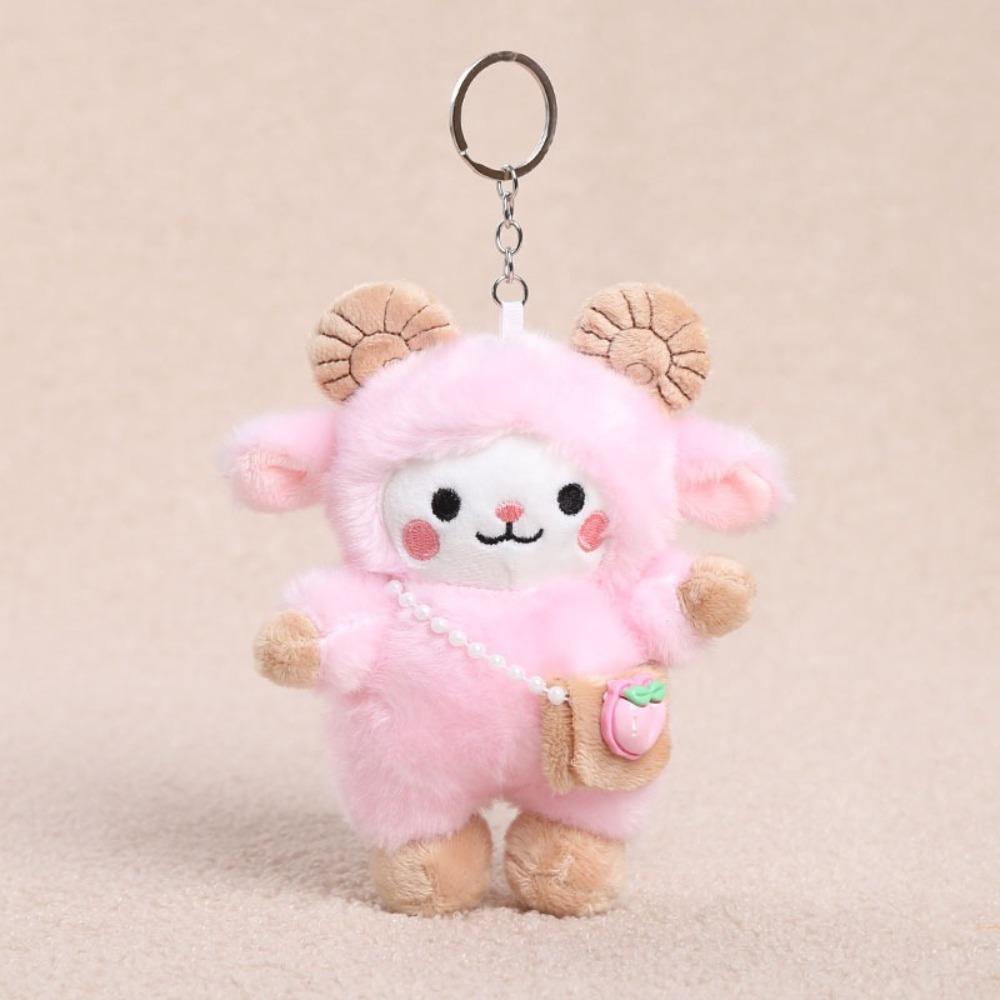 PP Cotton Plush Pendant Soft Plush Sheep Doll Portable Bag Charm  Key Accessory