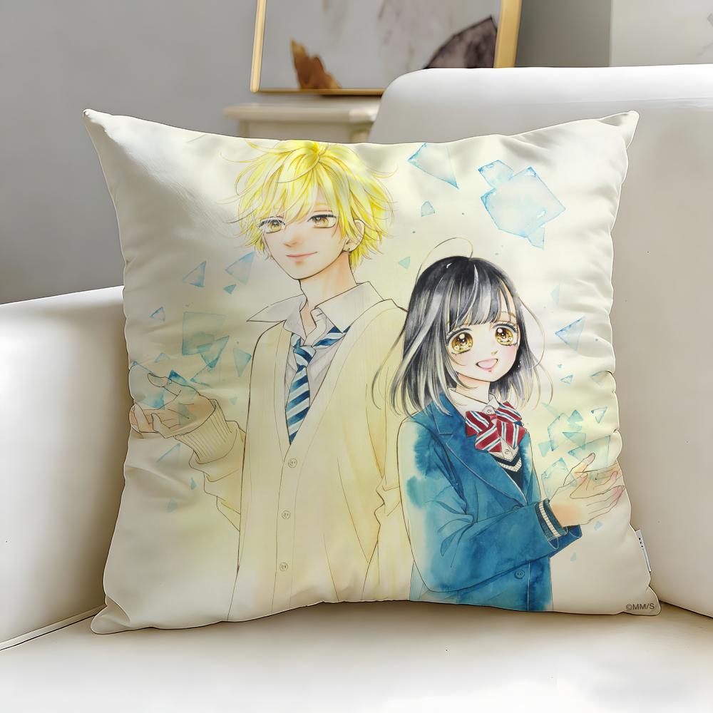 Classic Anime Honey Lemon Soda Cushion Cover Soft  EasyWash Pillow Case  Versatile for Couch Bed Travel and Office