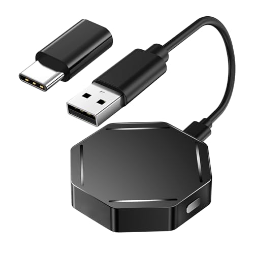 

Chamequinho Carplay Ai Box Беспроводной CarPlay Беспроводной адаптер Преобразует проводной CarPlay в беспроводной Для автомобилей с оригинальным проводным CarPlay Можно использовать с