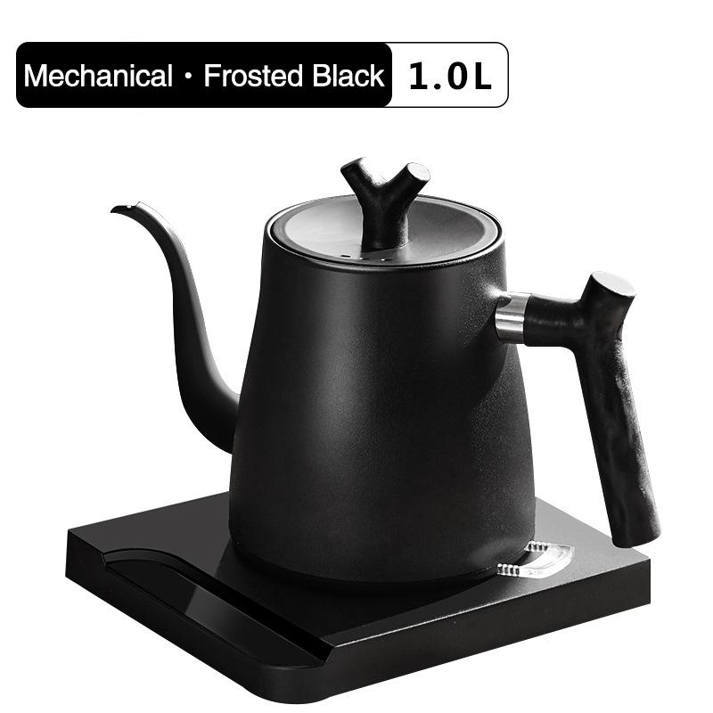 TINSOL 1L Electric Gooseneck Kettle, Manual Brewing Coffee Pot, Smart Teapot, Temperature Control Kettle, 1200W Fast Heating