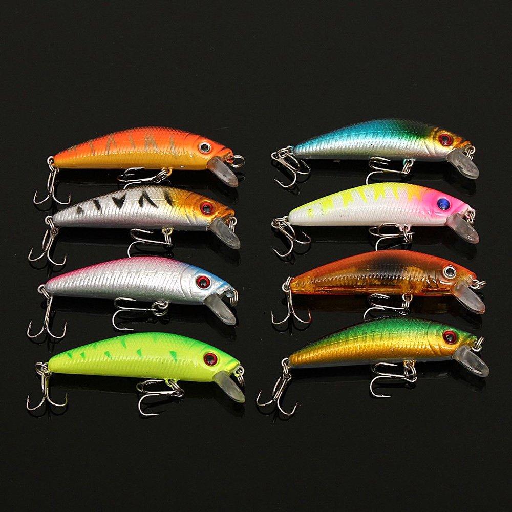 Zmart sada 56 nástrah všemocný mix wobler crankbait swing bit minnow cock spinner