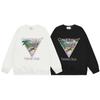 Casa Tennis Club Grafikprint Rundhals-Sweatshirt Unisex Lockere Passform Langarm Baumwoll-Oberteil Freizeitkleidung
