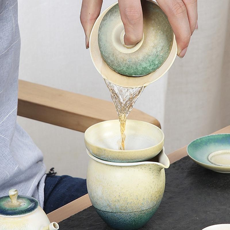 280ml Kiln Change Ceramic Fair Cup Vintage Tea Haiyun Cup