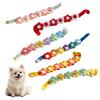 Crochet Flower Pet Collar Hand-crocheted Flower Dog Collar Soft Cute Flower Collar with Button for Cats And Small Dogs
