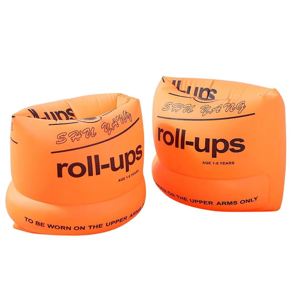 Детские плавательные круги Мультяшные нарукавники для плавания Плавательный жилет для малышей Дети для ребенка Малыш оранжевый