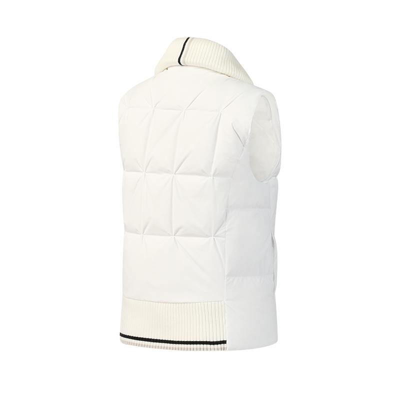 Fila Golf Series Fashion Simple Quality Casual Sports Golf Versatile Comfortable Goose Down Warm Down Vest Women Vest Jade-White A11W615904FWT