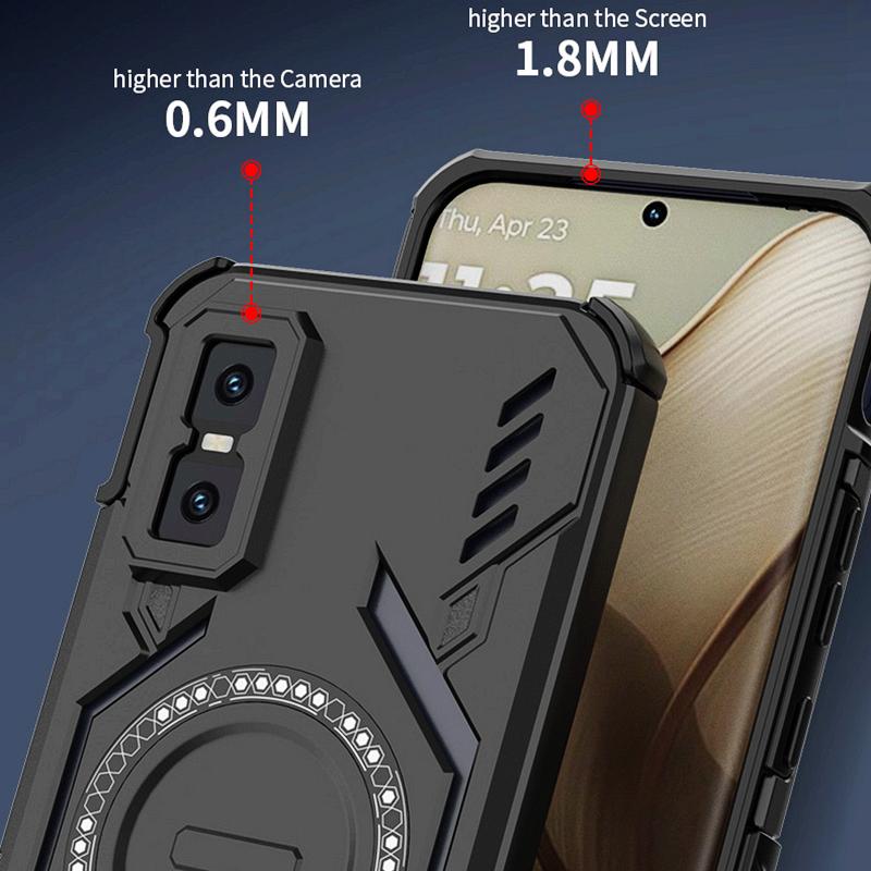 KEYSION Hollow Heat Dissipation Case for Infinix GT 30 Pro 5G TPU+PC Magnetic Cooling Shockproof Phone Cover for Infinix GT 30