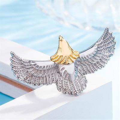 S925 Silver Ring Personalized Retro Gaucho Eagle Ring Eagle Wings Ring