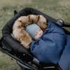 Conjunto de saco de dormir para carrinho de bebé, assento, trenó, inverno, saco azul marinho + capa