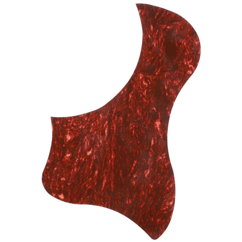 Guitar Pickguard Self Adhesive Sticker Red Tortoise Shell Duck Shape Guard  Accessories