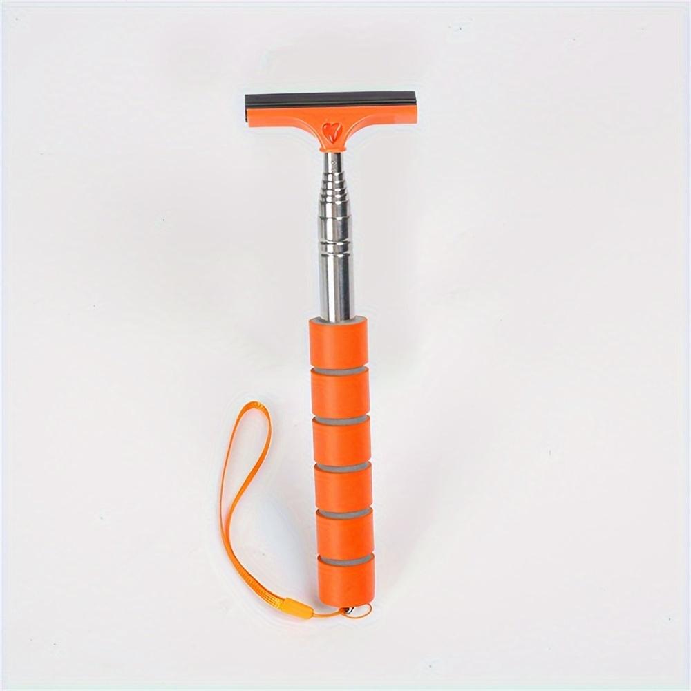 

1Pc Scalable handheld car windshield scraper, portable car rearview mirror cleaning tool wiper оранжевый