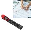 Digital Display Angle Ruler 2 In 1 Plastic Lightweight Convenient Black Digital Angle Finder