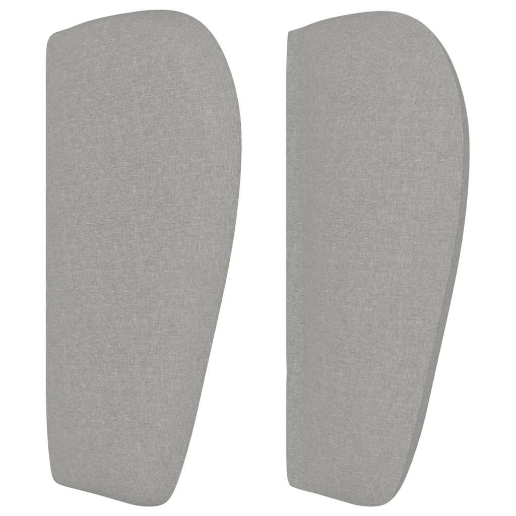 Vidaxl Wingback Headboard, Light Gray, 147X23X78/88 Cm, Fabric