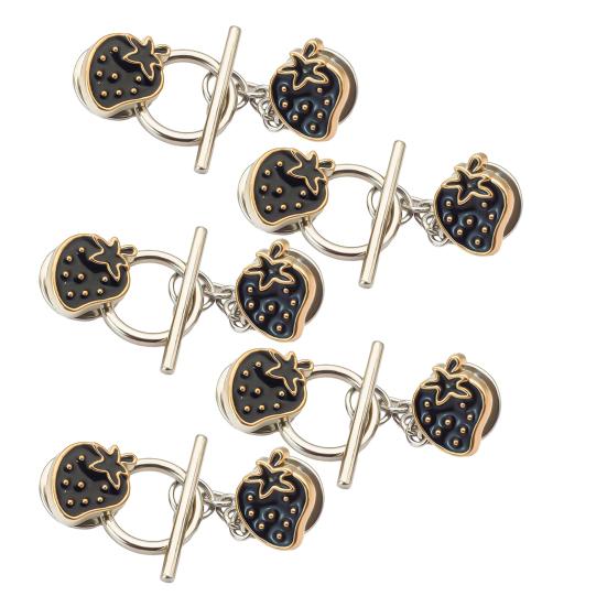 5 Pcs Chain Button Pins Cardigan Closure Fastener No Sewing Detachable Decorative Buttons for Sweaters Cardigans