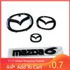 2025 Heißes Plastik Auto Frontklappen-Emblem für Mazda 6 Mazda6 Lenkrad-Plakette 3D Karosserie Ersetzungs-Aufkleber Heck-Heck-Umrüst-Dekor