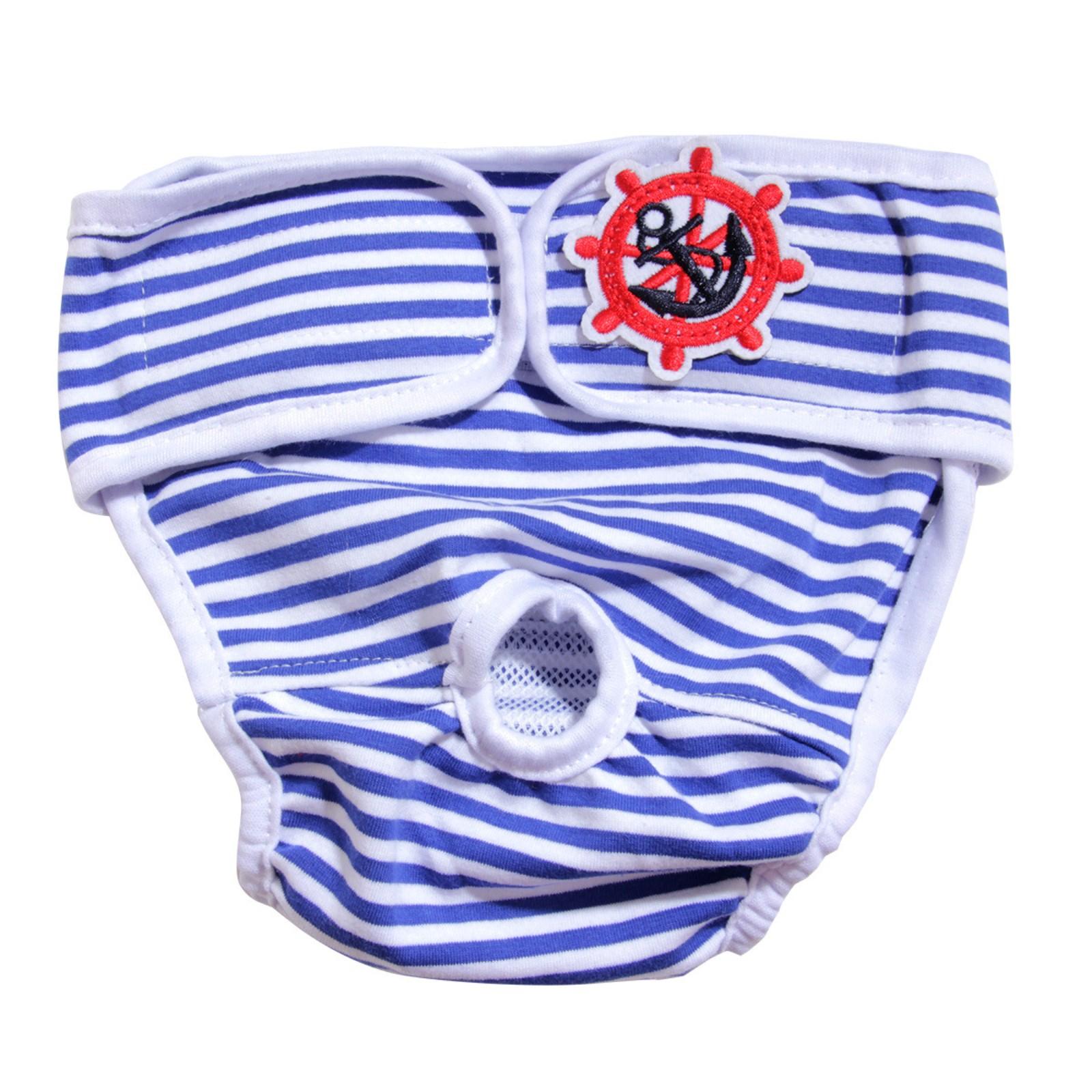 

Физиологические штаны для домашних животных Эластичные регулируемые физиологические штаны Дышащие и удобные физиологические штаны S синий