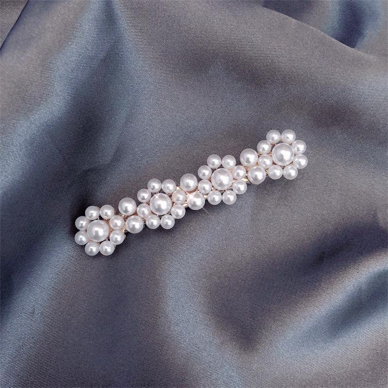Mori Style Minimalist Korean Alloy Pearl Duckbill Hair Clip