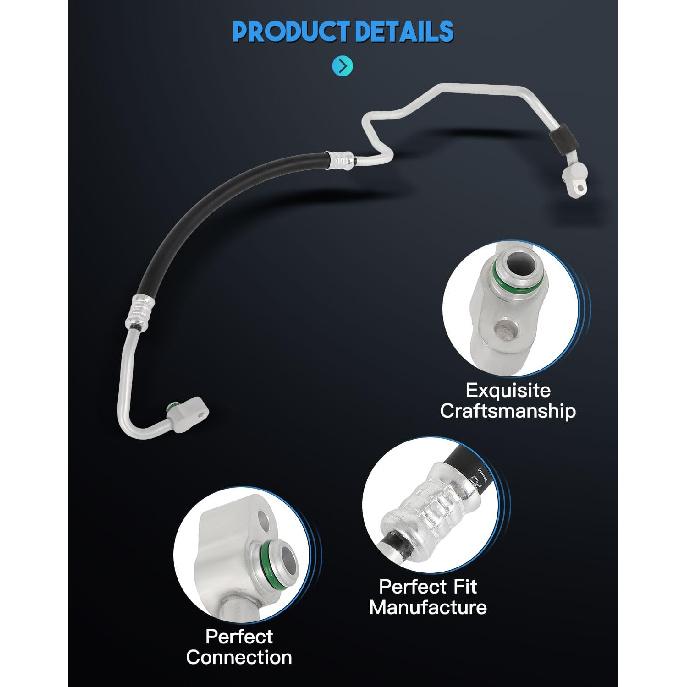 ECCPP A/C Discharge Line Hose Assembly Compressor to Condenser 2002-2006 for Honda CR-V 2.4L