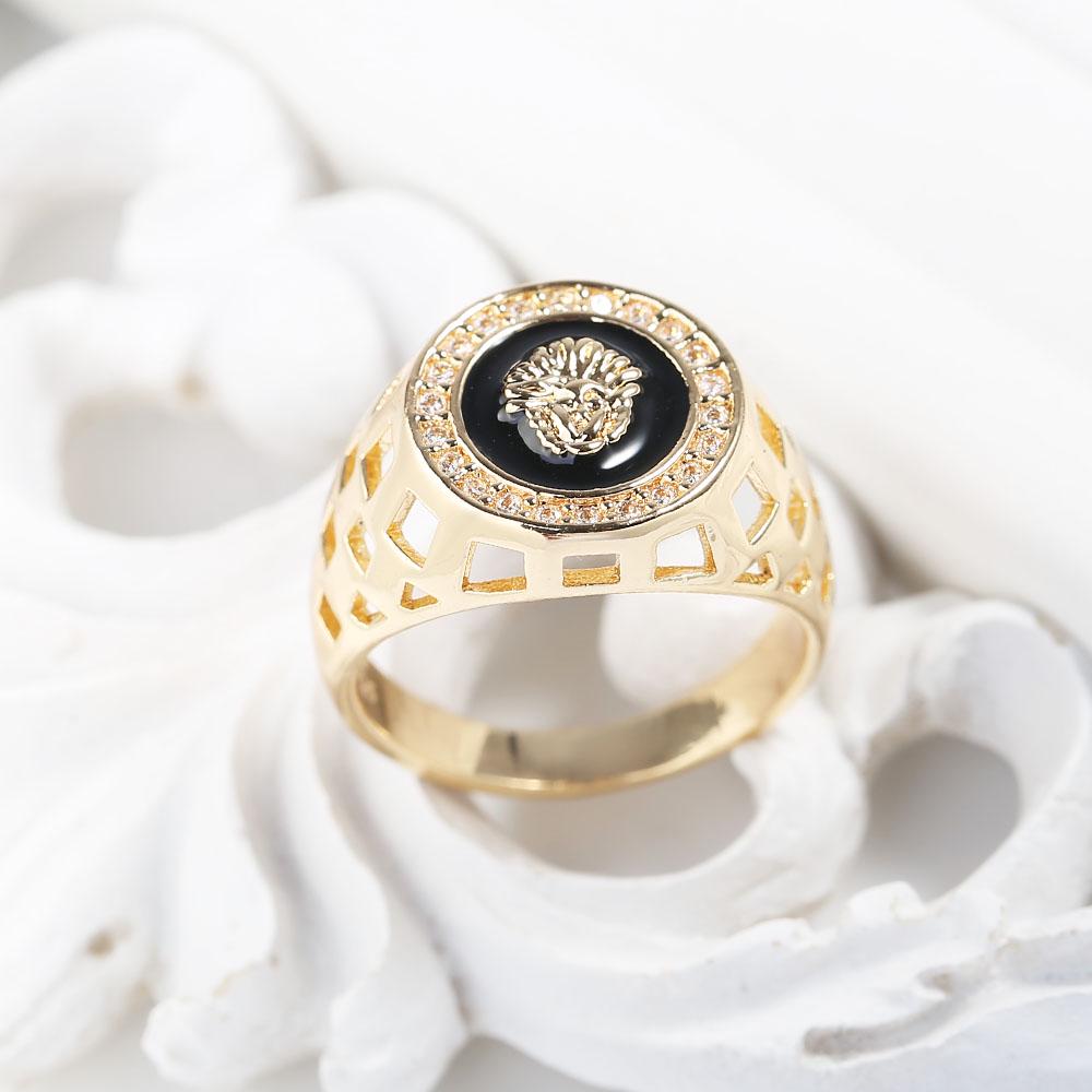 Finger Rings Jewelry Lion Head Fashion Men Ring Finger Ring Charm Gift for  Couple