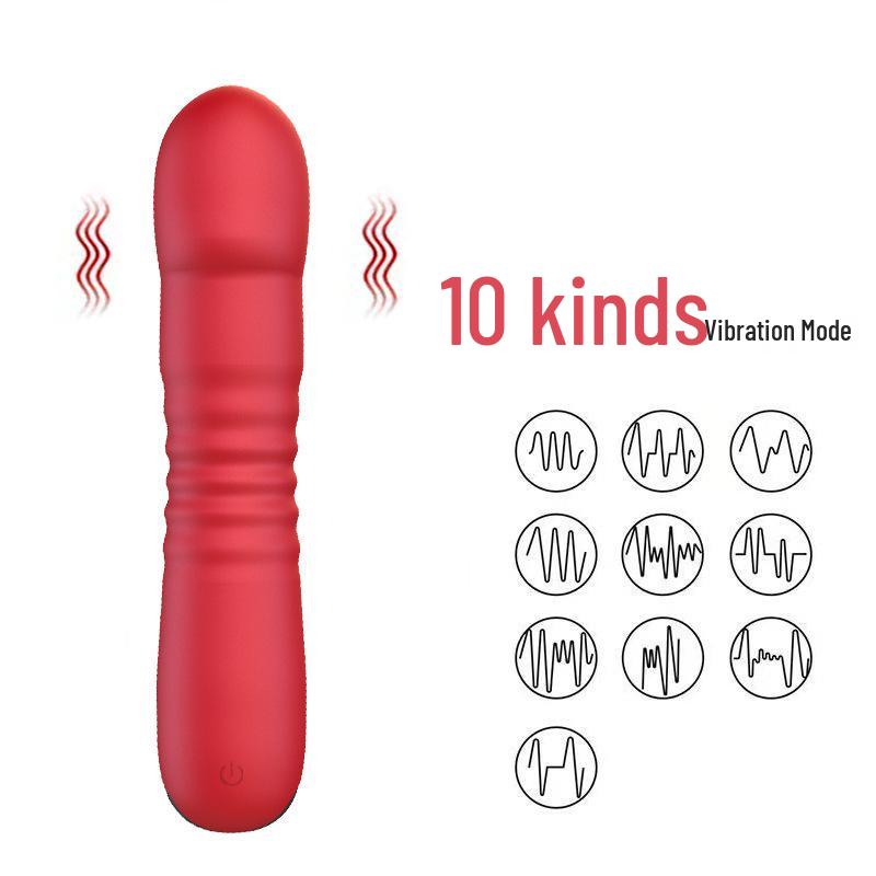 Telescopic Vibrating Wand for Women - Simulated Penis Masturbator