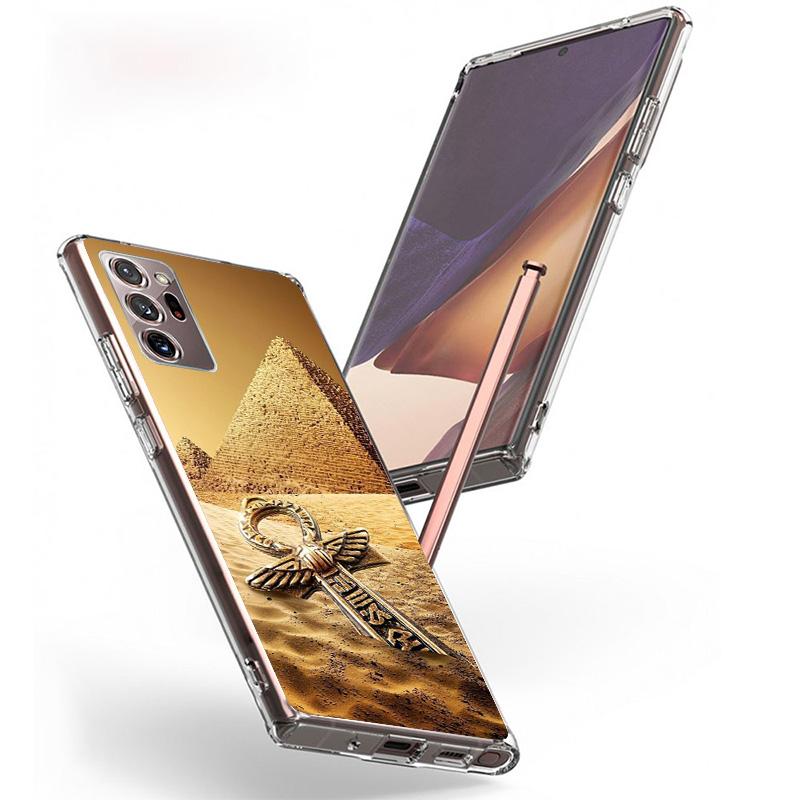 Egypt Nefertiti Anubis Ankh Pharaoh Phnoe Case for Samsung Galaxy S26 S25 Edge S23 S24 Ultra S22 Plus S21 S20 FE Unique Cover So