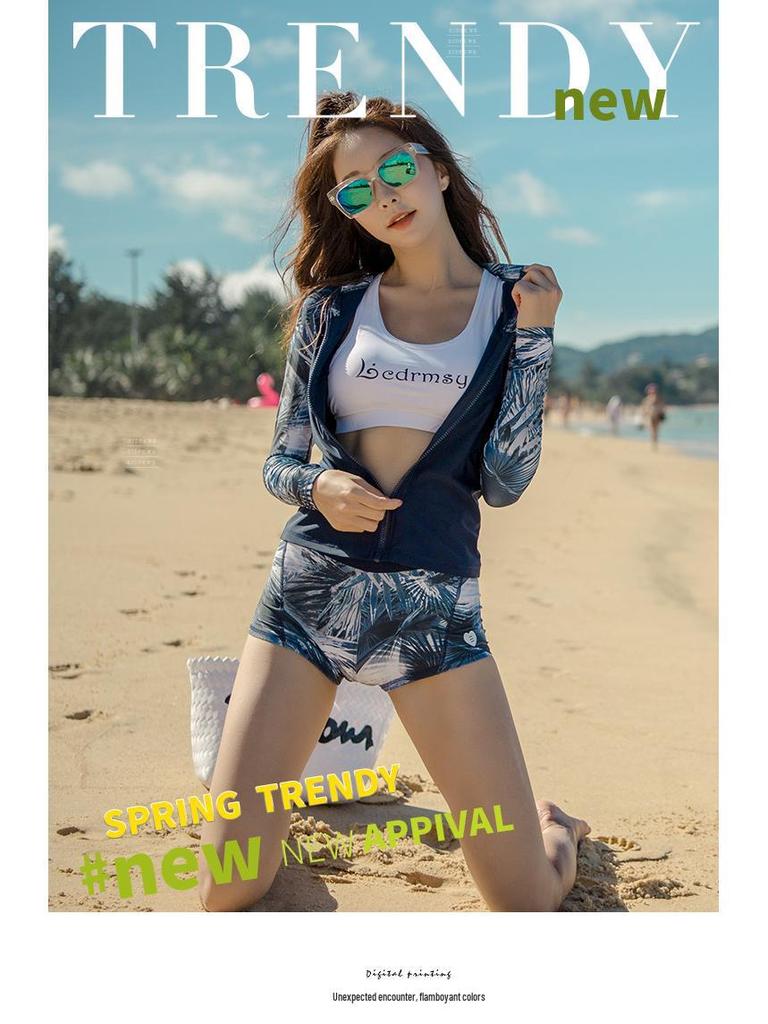 Women's Slimming Quick-Dry Surfing & Diving Sunsuit with Jellyfish Print, Korean Style
