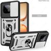 Slide Lens Armor Funda for Vivo IQOO Z10 Turbo Pro 5G China Case for Vivo Y300 GT 5G China Case Magnetic Ring Stand Holder Cover