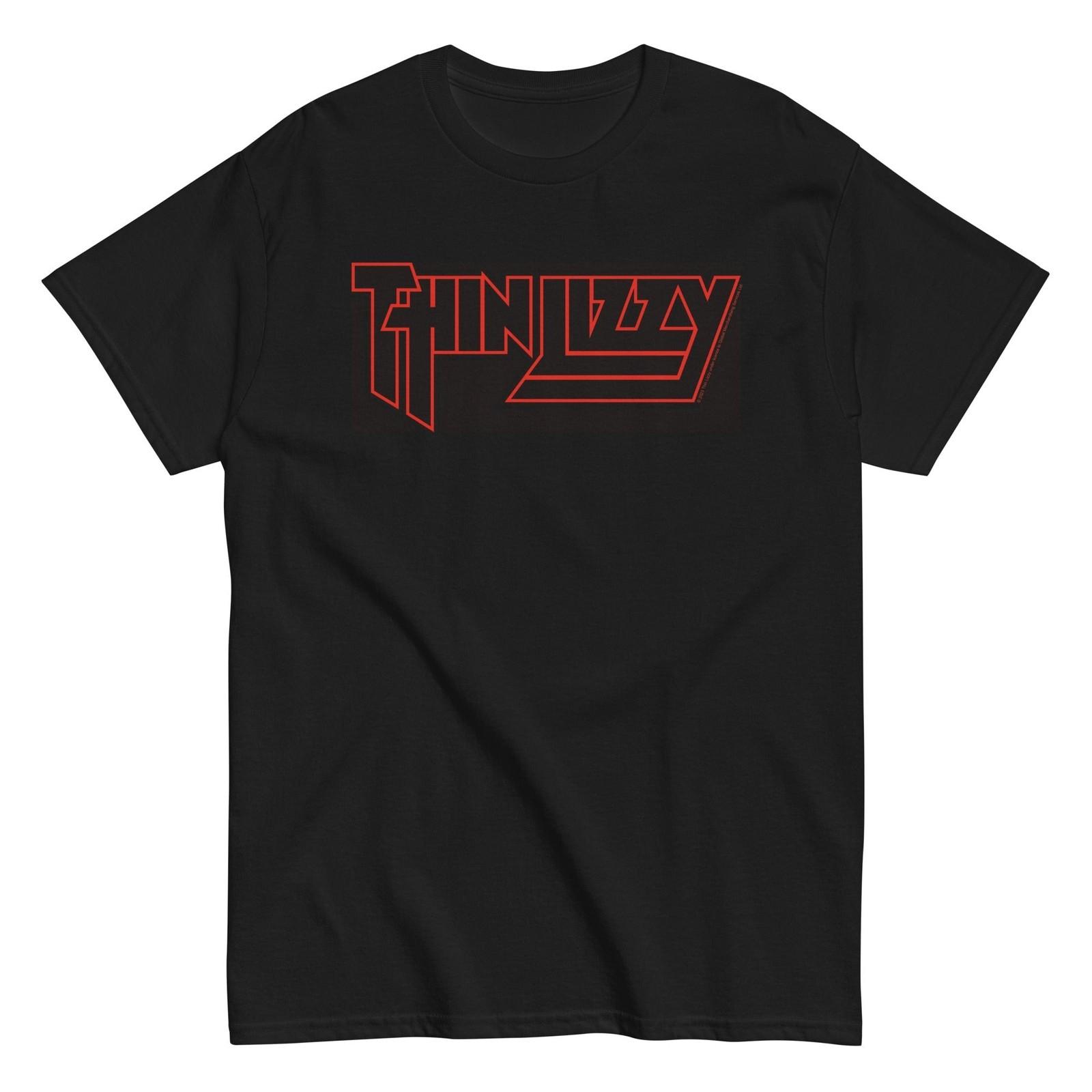 MerchMoment Thin Lizzy Classic Logo T-Shirt T-Shirt Black New S