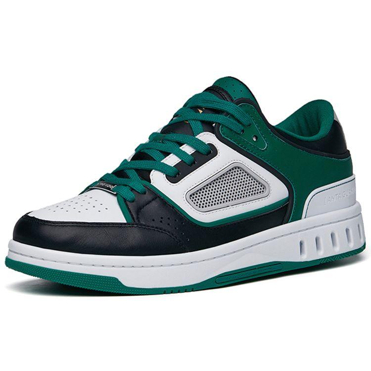 Anta Champion Series Stickstofftechnologie Low-Top Sneakers Herren Sneakers Schwarz Weiß Grün 112218011A-1