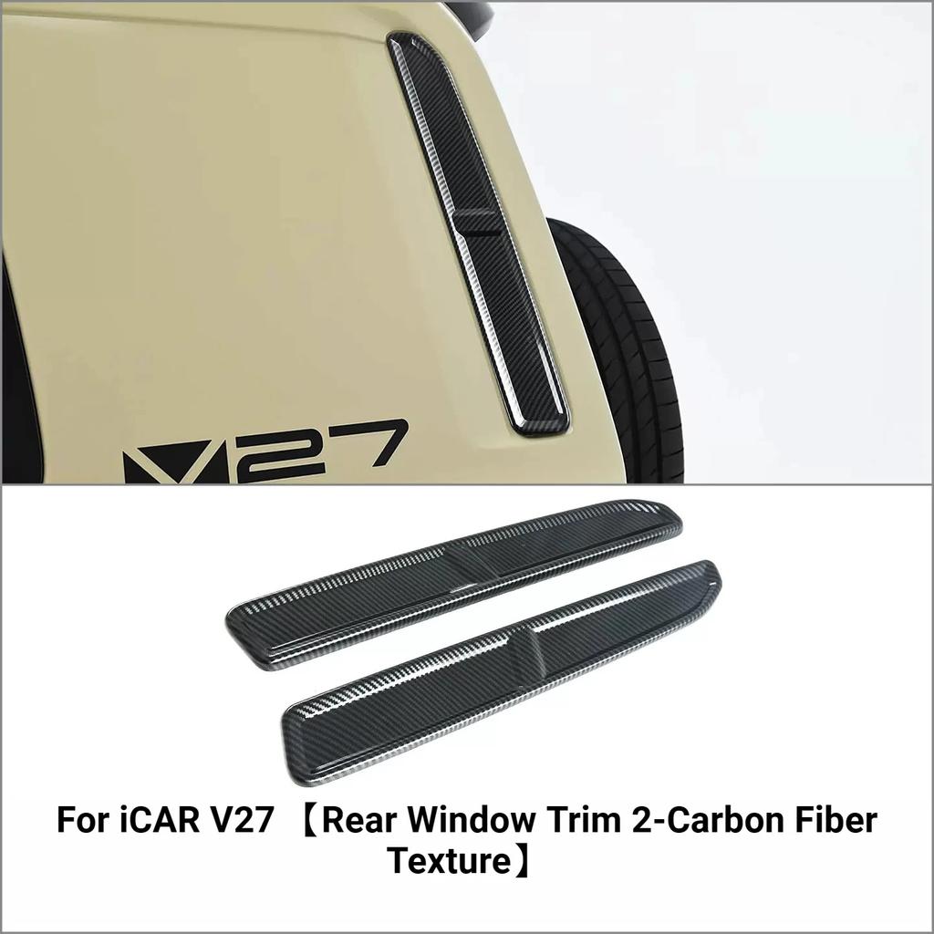 For Door Bowl Handle Protector Trim, Rearview Mirror Cover, Fuel Tank Cap Sticker Fit For Chery iCAR V27