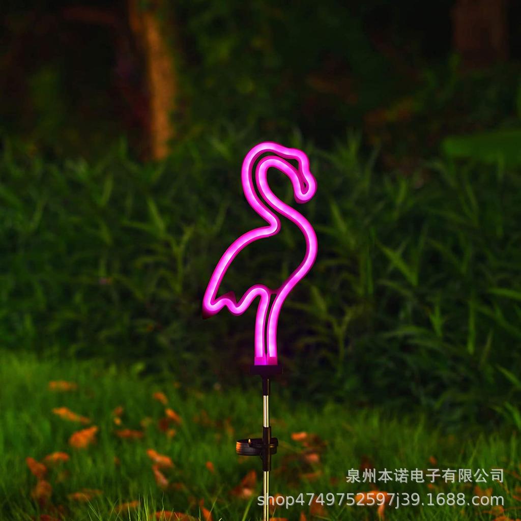 Solar Courtyard Landscape Cactus Neon LED Light Lawn Floor Plug Light Decorative Solar Panel